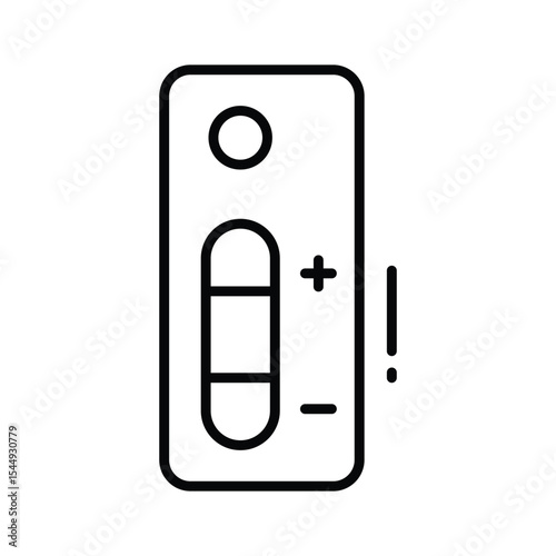 Grab this linear style icon for pregnancy test device