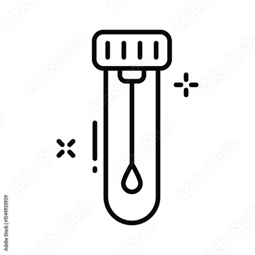 Have a look at this outline icon of medical swab