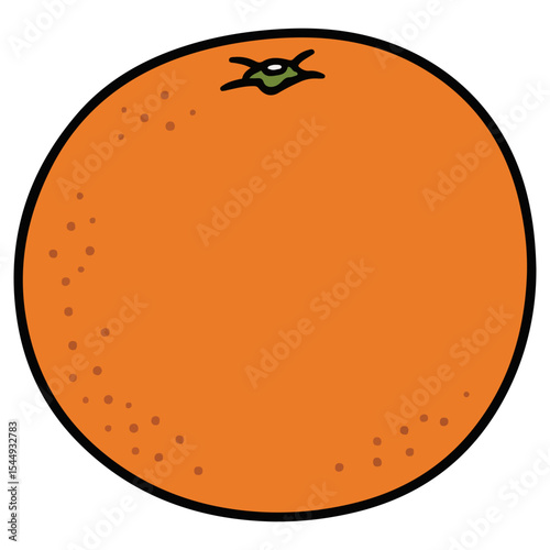 Orange vector illustration, simple design