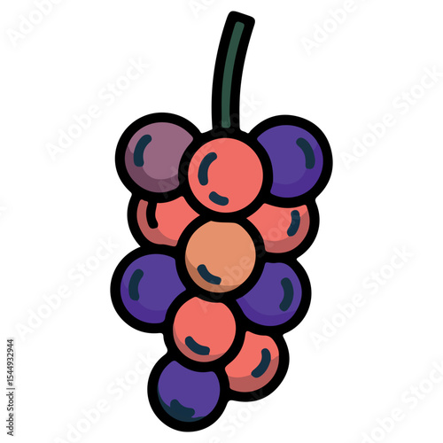 Bignay vector illustration, simple design