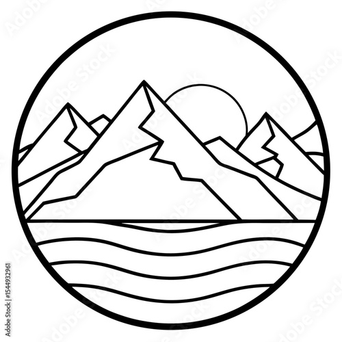 Sunset Mountain Layers
