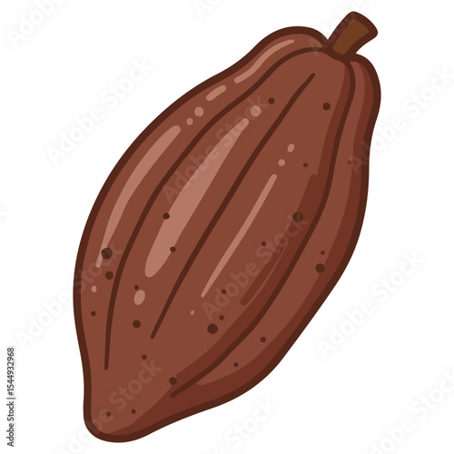 Cacao Pod vector illustration, simple design