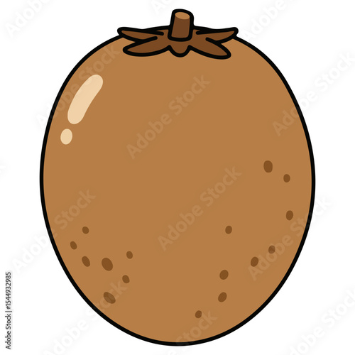 Sapodilla vector illustration, simple design