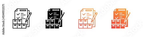 Inventory Multiple Style Icon Set Collection 