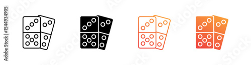 Domino Multiple Style Icon Set Collection 