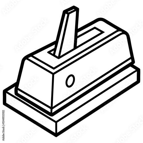 Stud Detector Minimalist Line Art Vector