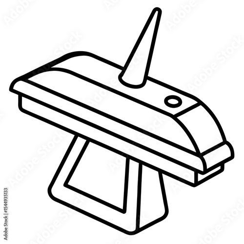 Stud Detector Minimalist Line Art Vector