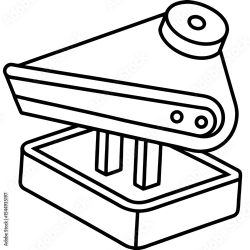 Stud Detector Minimalist Line Art Vector