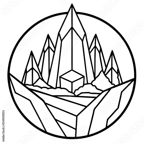 Calm Pebble Flow – Zen Vector