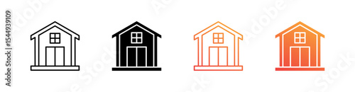House Multiple Style Icon Set Collection 