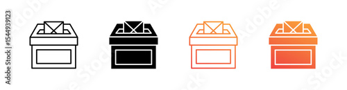 Mailbox Multiple Style Icon Set Collection 