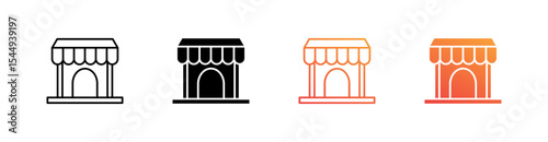 Store Multiple Style Icon Set Collection 