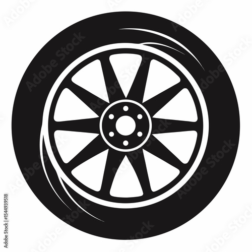 wheel of the car