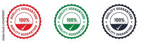 Quality Guaranteed 100 Percent Assurance Seal Badges