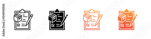 Order Delivery Multiple Style Icon Set Collection 