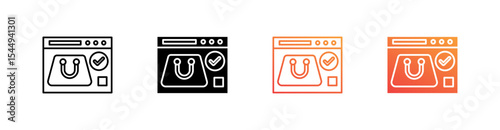 Online Order Multiple Style Icon Set Collection 