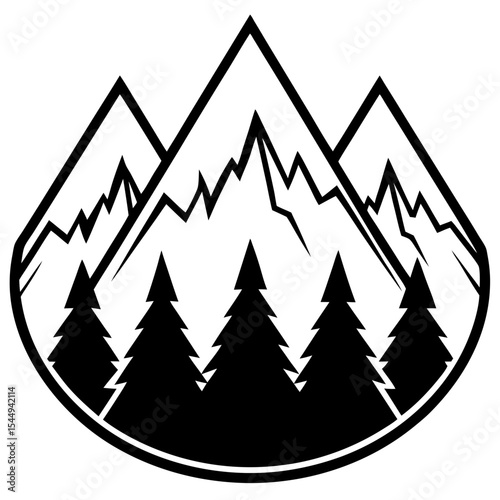 Folded Peak Lines – Minimal Art