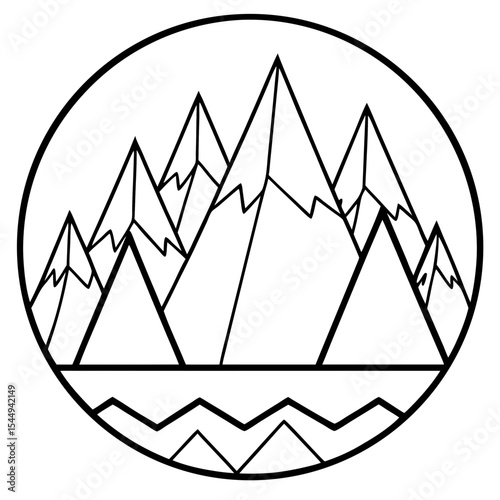 Folded Peak Lines – Minimal Art