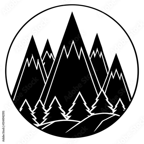 Folded Peak Lines – Minimal Art