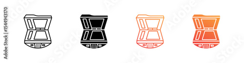 Printer Multiple Style Icon Set Collection 