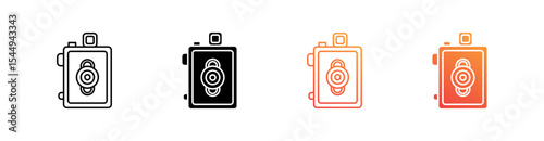 Antique Camera Multiple Style Icon Set Collection 