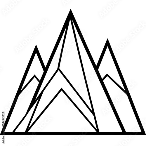 Geometric Peaks in Minimal Line Art