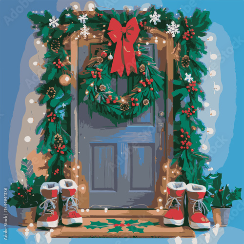 christmas tree and gifts