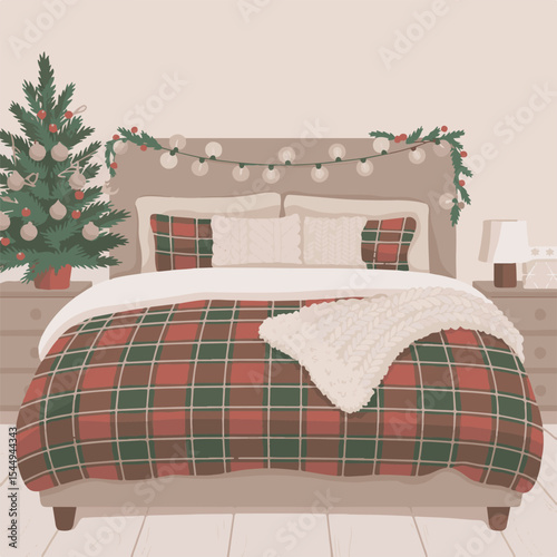 bed in a hotel room