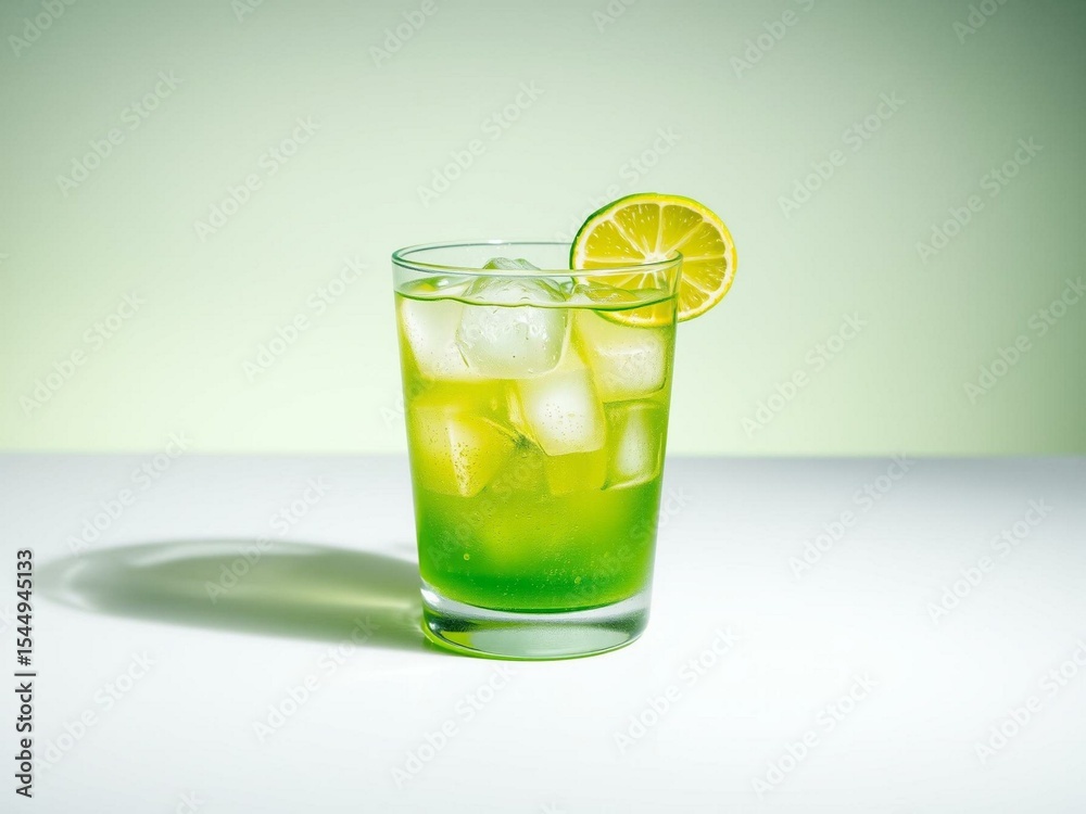 Refreshing Green Cocktail Refreshing Green Cocktail
