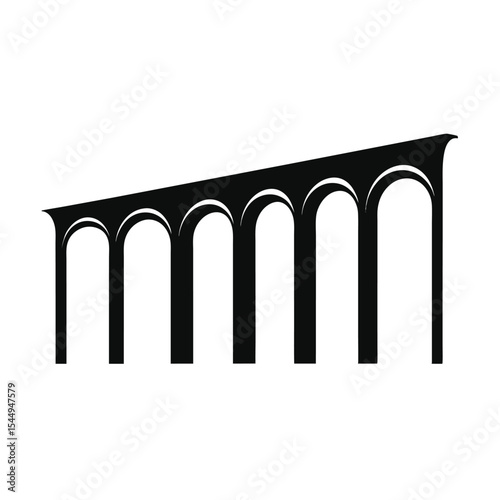 Ancient Greek columns isolated, architectural landmarks of old Roman stone construction
