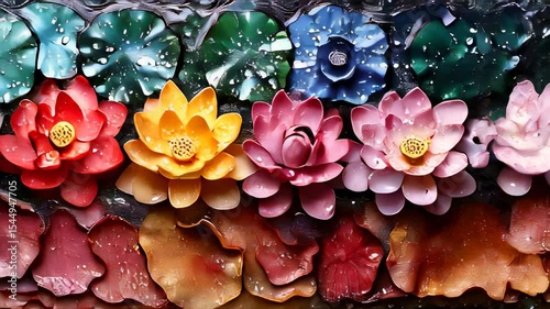 Colorful flower in the garden