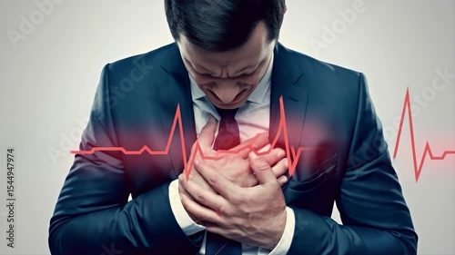 Man Suffering a Heart Attack