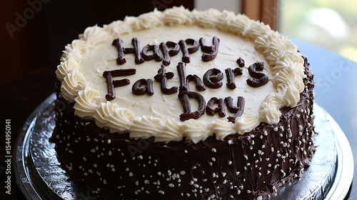 Delicious Chocolate Happy Father's Day Cake