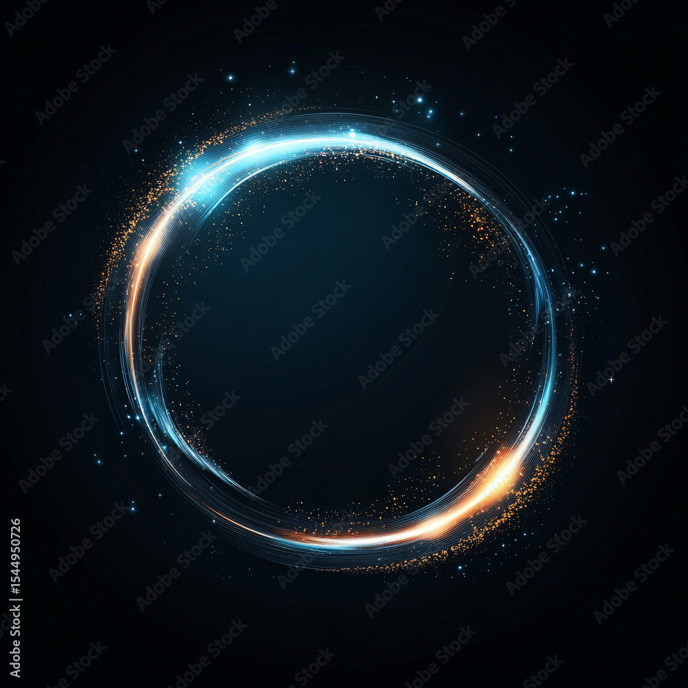 Fototapeta premium light glow effect on black background