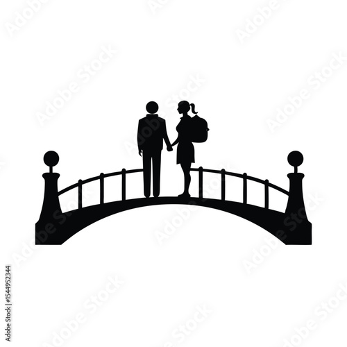 Teamwork and partnership: a business group's silhouetted handshake symbolizing a strong, united concept