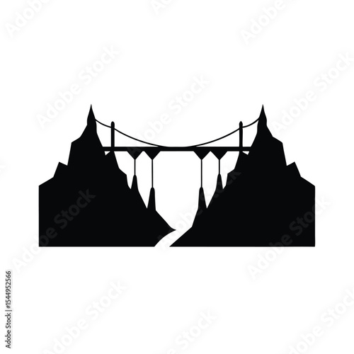 A silhouette vector illustration of a Thai temple and castle against a sunset sky