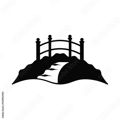 Vector silhouette illustration of a ship or boat, a nautical design for sea travel and ocean transport
