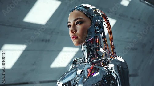 Woman ai humanoid robot