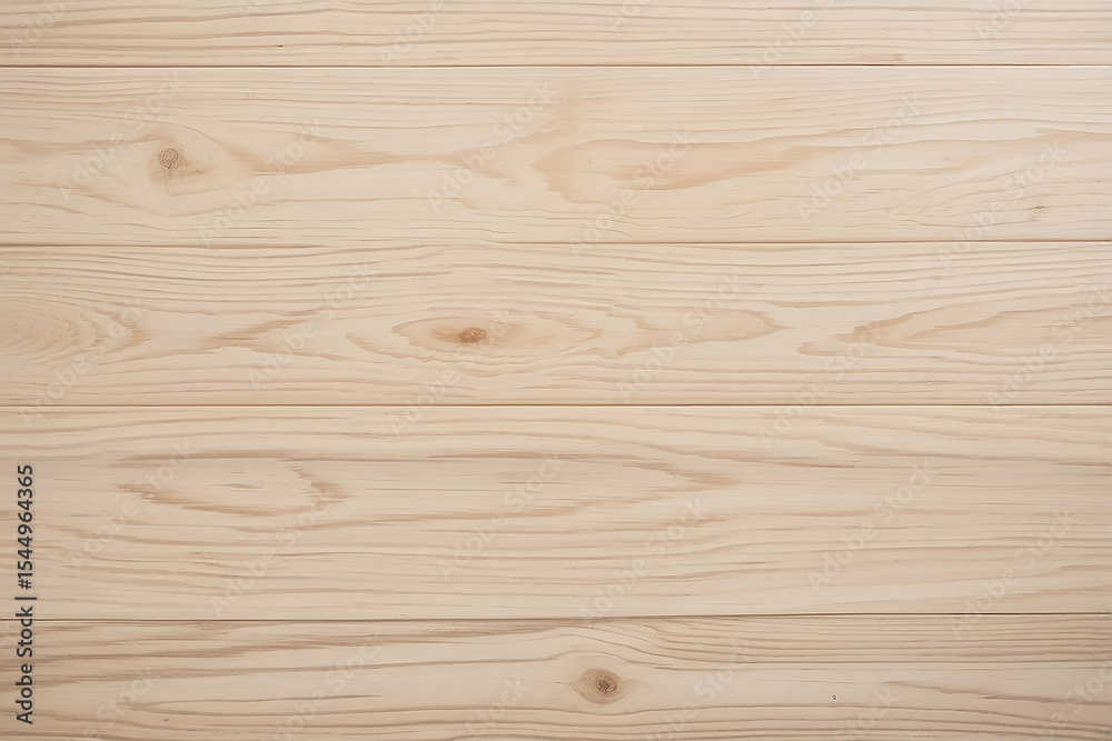 Fototapeta premium Light Beige Wood Texture Background Horizontal Planks