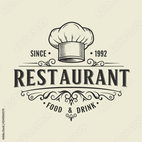 Chef logo design. Restaurant logo
