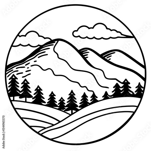 Serene Mountain Horizon