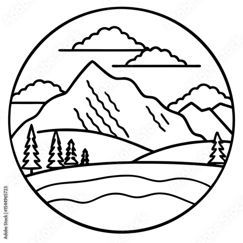 Serene Mountain Horizon
