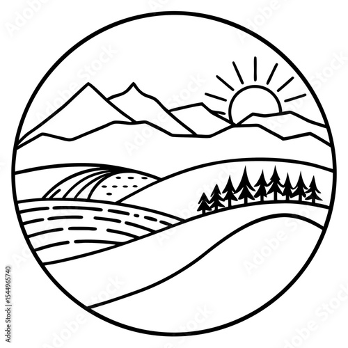 Serene Mountain Horizon