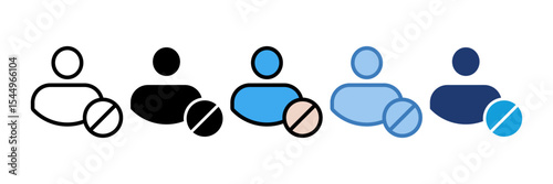 Block Contact Icon Element For Design