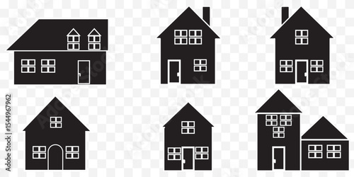 house icon set EPS 10