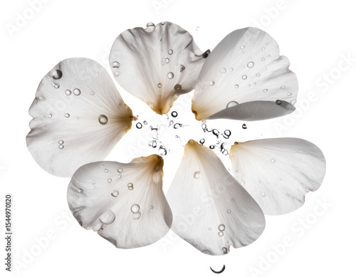 lily flower isolated on white