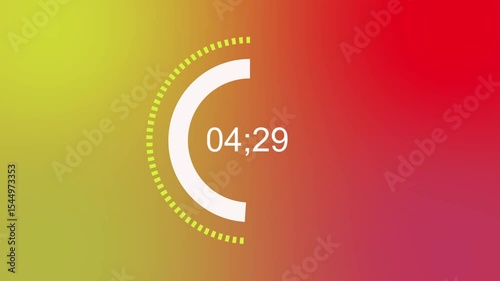 infographics circular graph with 0 to 100 percentage increasing. Animation white loading bar with Alpha channel. 0-100 percent. white circle on colorful background. Download Page.