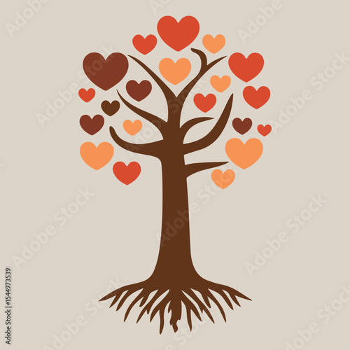 World Gratitude Day vector illustration with hands holding heart, gratitude jar, thank you notes, and kindness symbols in warm solid colors for thank you cards, social media, and campaigns.