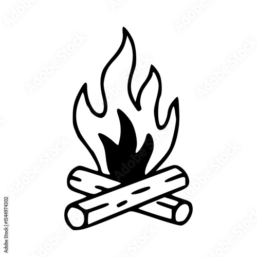 campfire icon vector