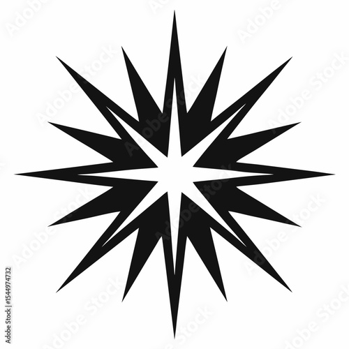 vector illustration of a compass